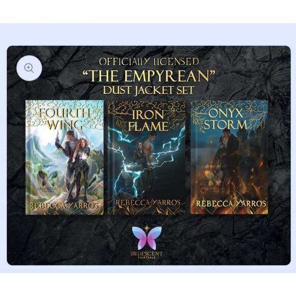 Iridescent The Empyrean Set Gold Foiled Dust Jackets - Picture 1 of 5